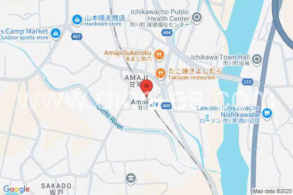 甘地メンズエステの地図です。map of Amaji station where spa and massage salons are located
