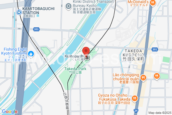 くいな橋メンズエステの地図です。map of Kuinabashi station where spa and massage salons are located