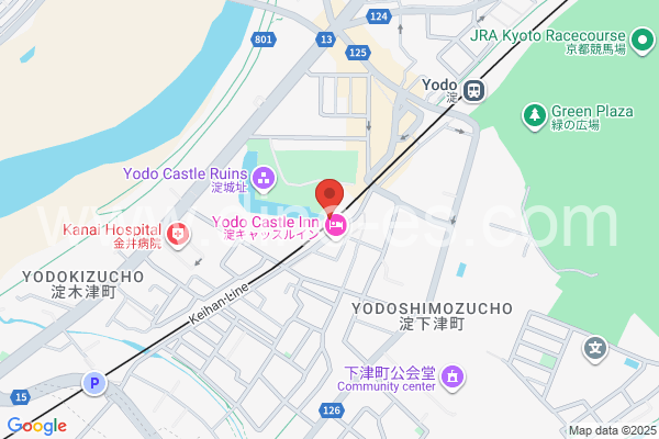 淀メンズエステの地図です。map of Yodo station where spa and massage salons are located