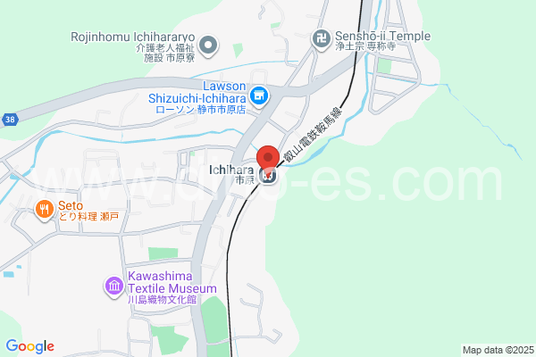 市原メンズエステの地図です。map of Ichihara station where spa and massage salons are located
