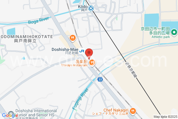 同志社前メンズエステの地図です。map of Dōshishamae station where spa and massage salons are located