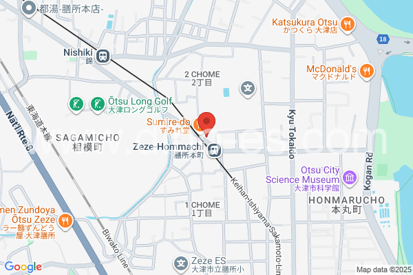 膳所本町メンズエステの地図です。map of Zezehonmachi station where spa and massage salons are located