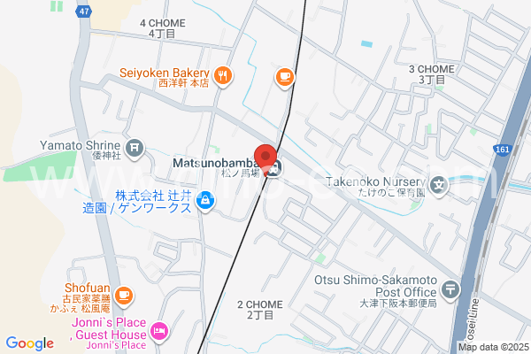 松ノ馬場メンズエステの地図です。map of Matsunobamba station where spa and massage salons are located