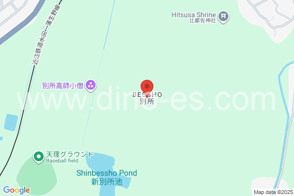 別所(滋賀)メンズエステの地図です。map of Bessho station where spa and massage salons are located