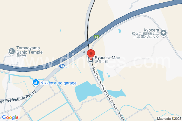 京セラ前メンズエステの地図です。map of Kyocera-mae station where spa and massage salons are located