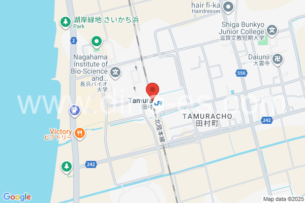 田村メンズエステの地図です。map of Tamura station where spa and massage salons are located
