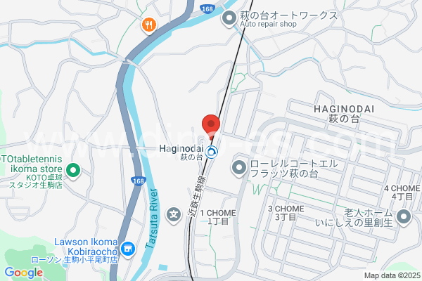 萩の台メンズエステの地図です。map of Haginodai station where spa and massage salons are located