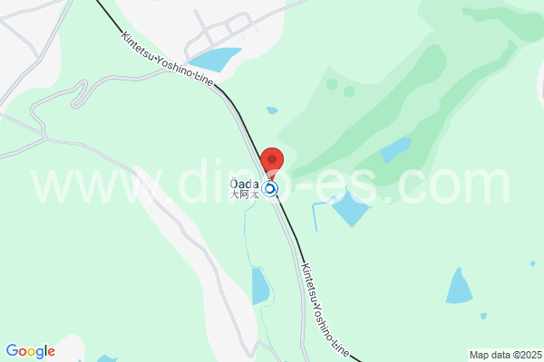 大阿太メンズエステの地図です。map of Ōada station where spa and massage salons are located