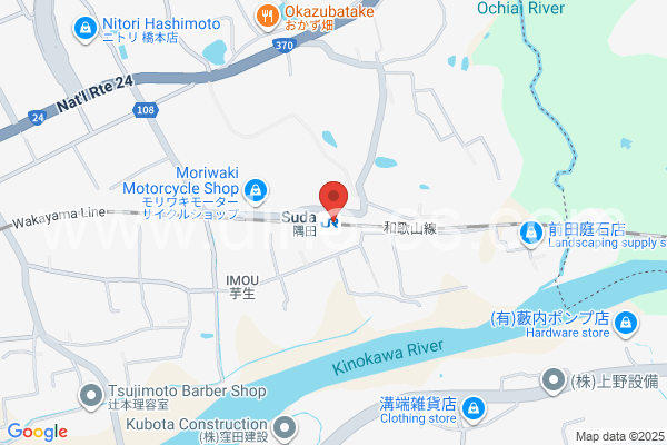 隅田メンズエステの地図です。map of Suda station where spa and massage salons are located