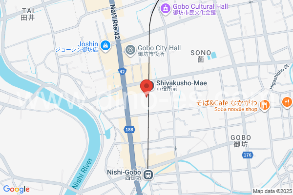 市役所前(和歌山)メンズエステの地図です。map of Shiyakusho-mae station where spa and massage salons are located