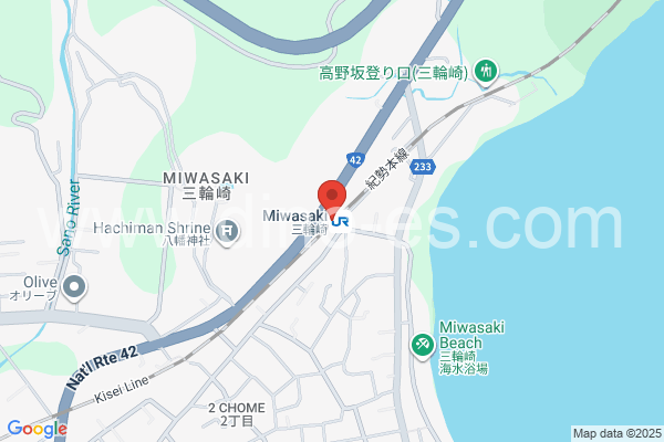 三輪崎メンズエステの地図です。map of Miwasaki station where spa and massage salons are located