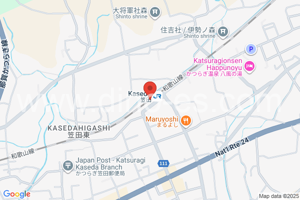 笠田メンズエステの地図です。map of Kaseda station where spa and massage salons are located