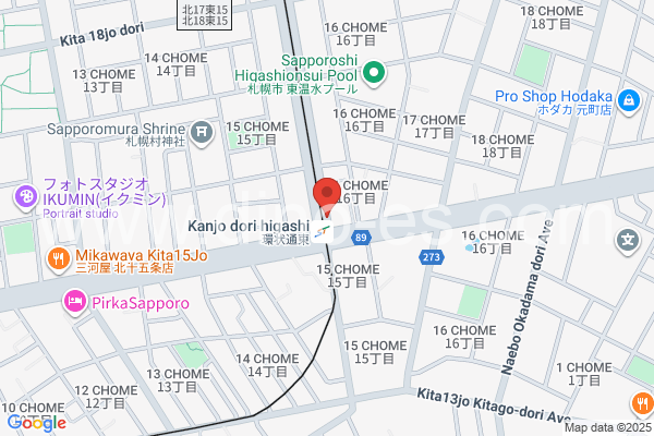 環状通東メンズエステの地図です。map of Kanjōdōri-higashi station where spa and massage salons are located