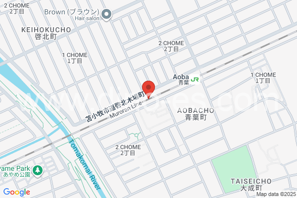 青葉メンズエステの地図です。map of Aoba station where spa and massage salons are located