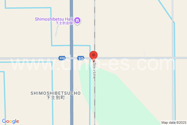 下士別メンズエステの地図です。map of Shimo-Shibetsu station where spa and massage salons are located