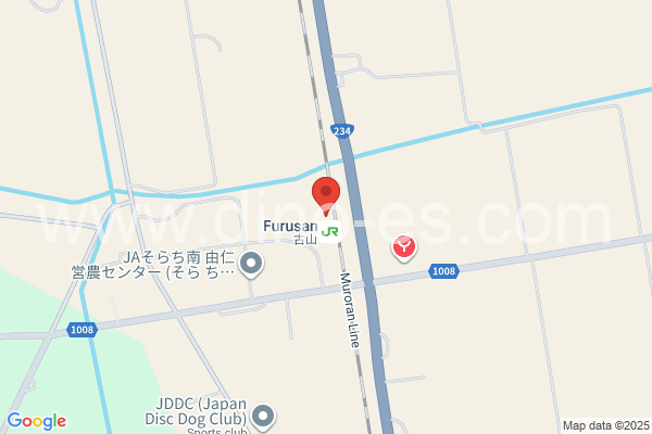 古山メンズエステの地図です。map of Furusan station where spa and massage salons are located