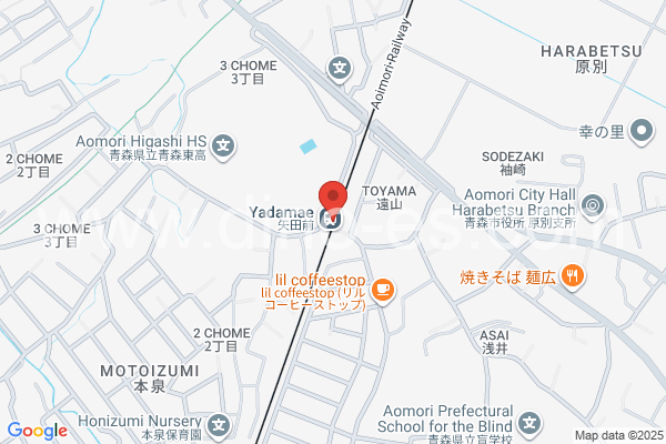 矢田前メンズエステの地図です。map of Yadamae station where spa and massage salons are located