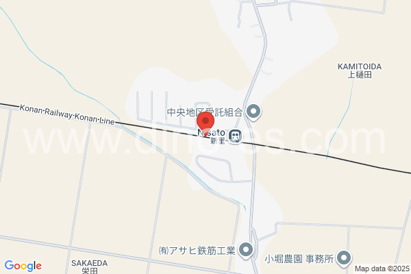 新里(青森)メンズエステの地図です。map of Niisato station where spa and massage salons are located