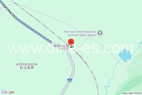 安比高原メンズエステの地図です。map of Appikōgen station where spa and massage salons are located