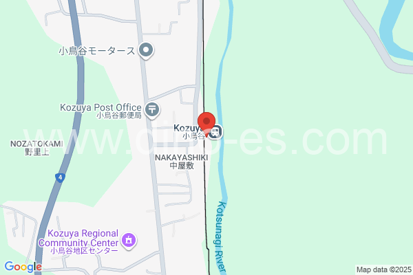 小鳥谷メンズエステの地図です。map of Kozuya station where spa and massage salons are located