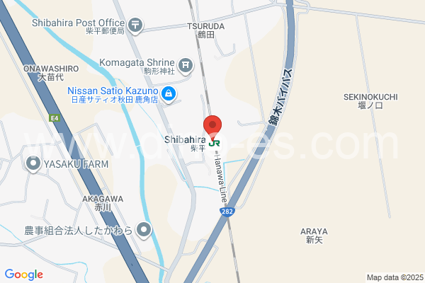 柴平メンズエステの地図です。map of Shibahira station where spa and massage salons are located