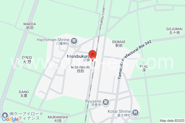 西袋メンズエステの地図です。map of Nishibukuro station where spa and massage salons are located