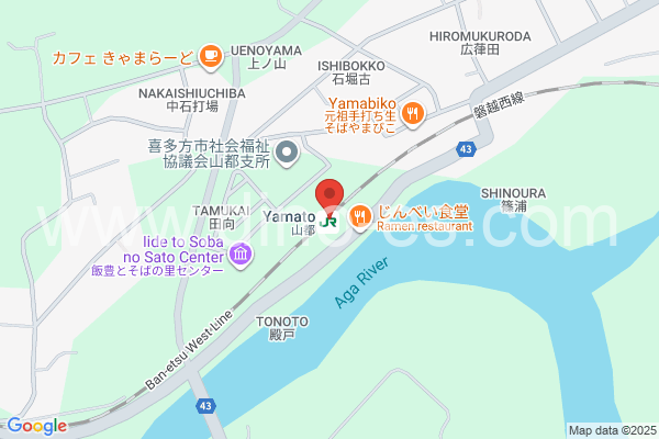 山都メンズエステの地図です。map of Yamato station where spa and massage salons are located