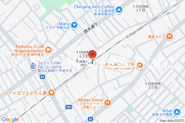寺尾メンズエステの地図です。map of Terao station where spa and massage salons are located