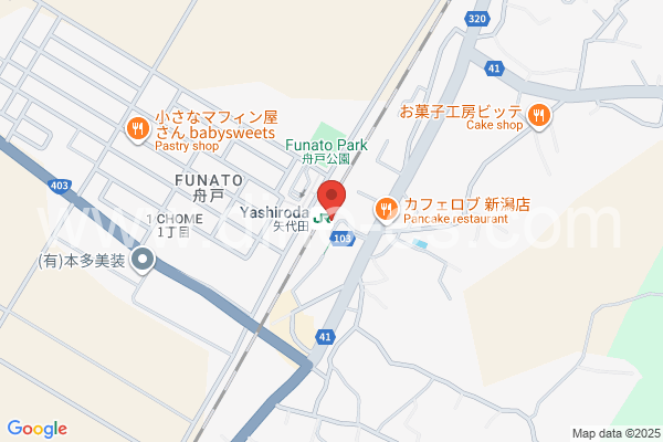 矢代田メンズエステの地図です。map of Yashiroda station where spa and massage salons are located