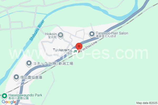 塚山メンズエステの地図です。map of Tsukayama station where spa and massage salons are located