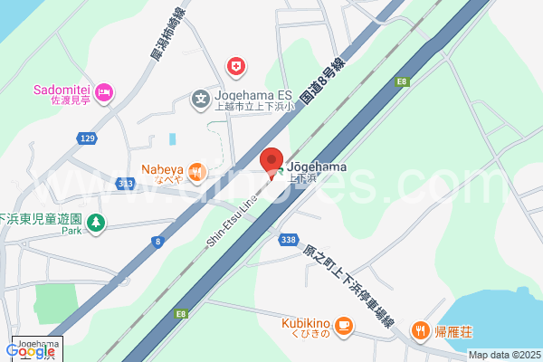 上下浜メンズエステの地図です。map of Jōgehama station where spa and massage salons are located