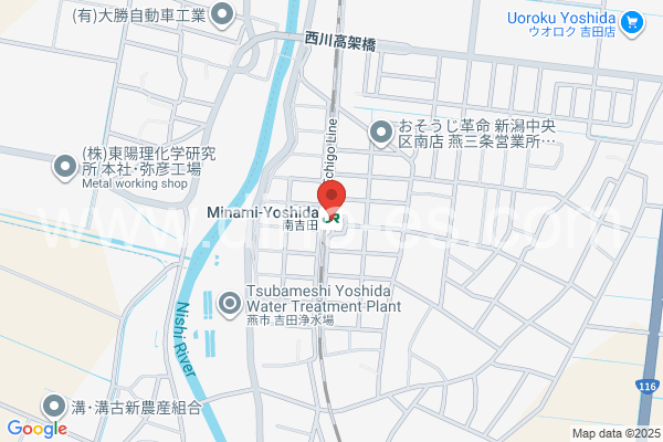 南吉田メンズエステの地図です。map of Minami-Yoshida station where spa and massage salons are located