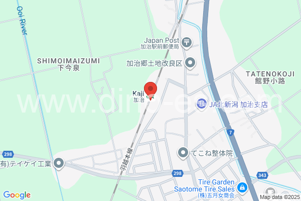 加治メンズエステの地図です。map of Kaji station where spa and massage salons are located