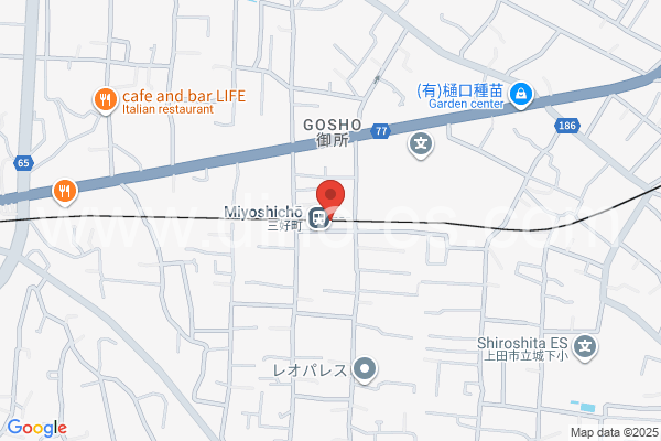 三好町メンズエステの地図です。map of Miyoshichō station where spa and massage salons are located