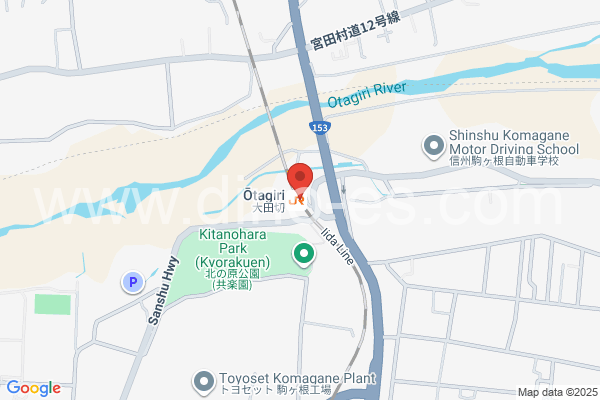 大田切メンズエステの地図です。map of Ōtagiri station where spa and massage salons are located