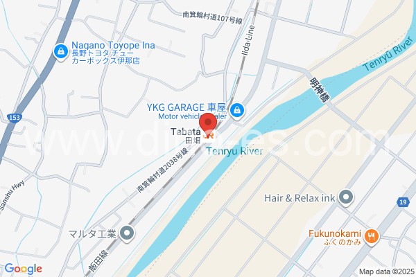 田畑メンズエステの地図です。map of Tabata station where spa and massage salons are located