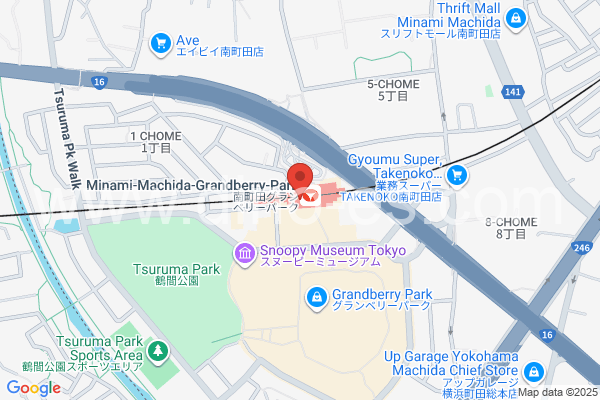 南町田メンズエステの地図です。map of Minami-Machida station where spa and massage salons are located