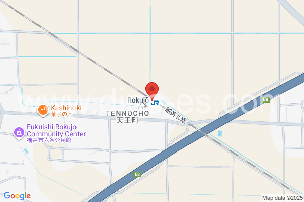 六条メンズエステの地図です。map of Rokujō station where spa and massage salons are located