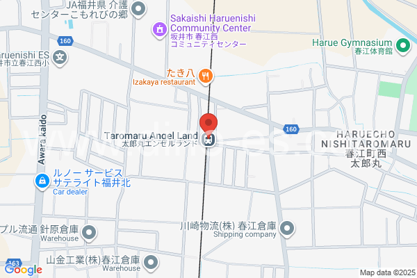 太郎丸メンズエステの地図です。map of Tarōmaru station where spa and massage salons are located