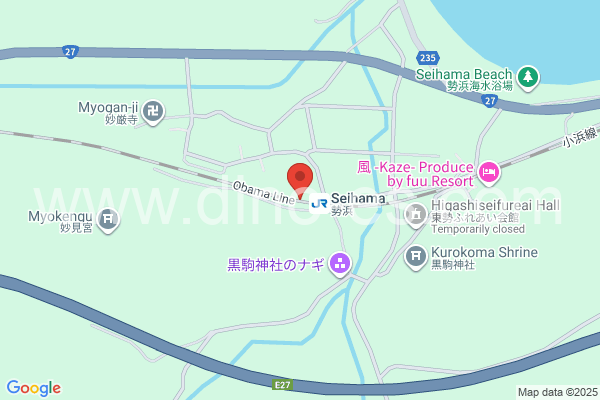 勢浜メンズエステの地図です。map of Seihama station where spa and massage salons are located