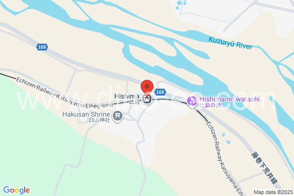 比島メンズエステの地図です。map of Hishima station where spa and massage salons are located