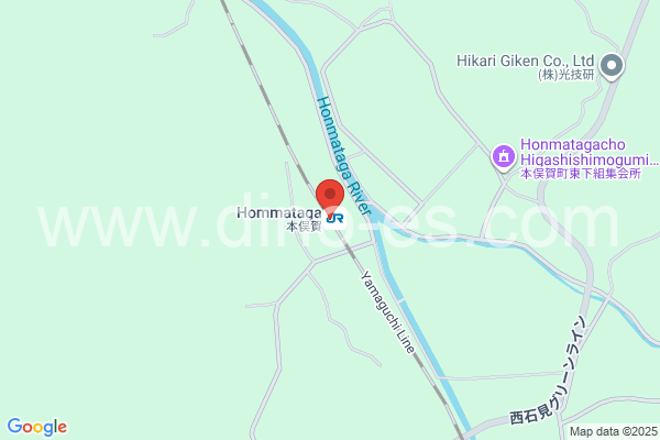 本俣賀メンズエステの地図です。map of Hommataga station where spa and massage salons are located