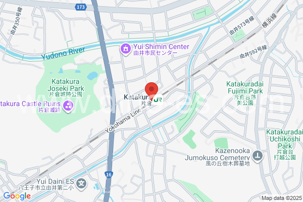 片倉メンズエステの地図です。map of Katakura station where spa and massage salons are located