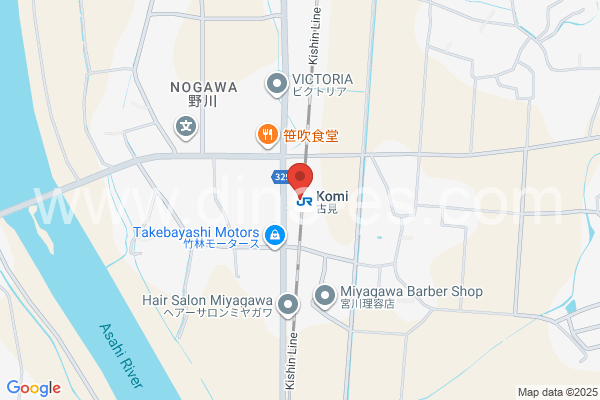 古見(岡山)メンズエステの地図です。map of Komi station where spa and massage salons are located