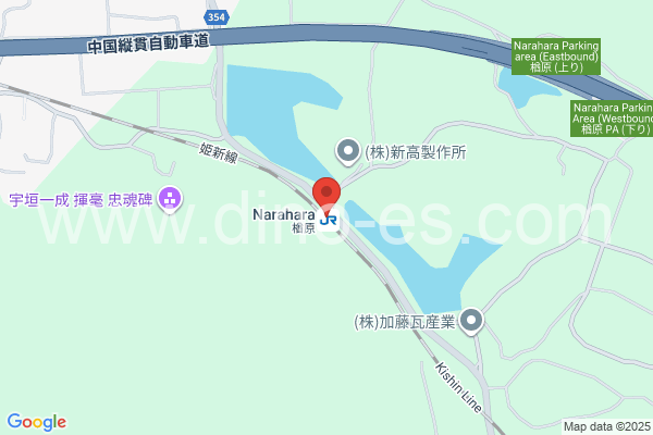 楢原メンズエステの地図です。map of Narahara station where spa and massage salons are located