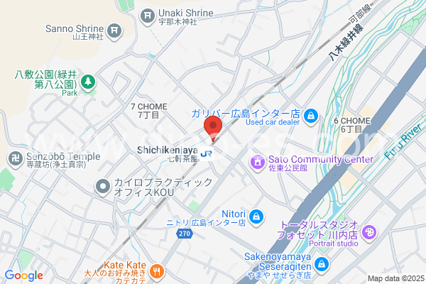 七軒茶屋メンズエステの地図です。map of Shichikenjaya station where spa and massage salons are located