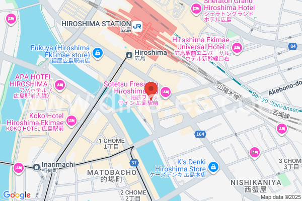猿猴橋町メンズエステの地図です。map of Enkōbashi-chō station where spa and massage salons are located
