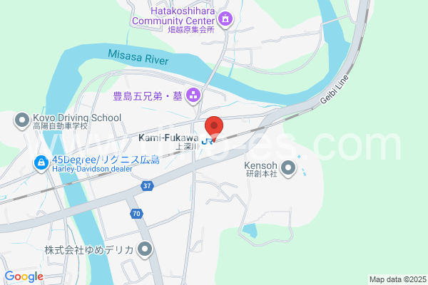 上深川メンズエステの地図です。map of Kami-Fukawa station where spa and massage salons are located
