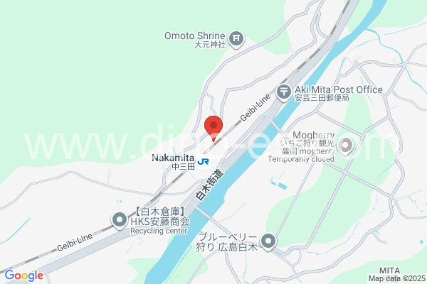 中三田メンズエステの地図です。map of Nakamita station where spa and massage salons are located