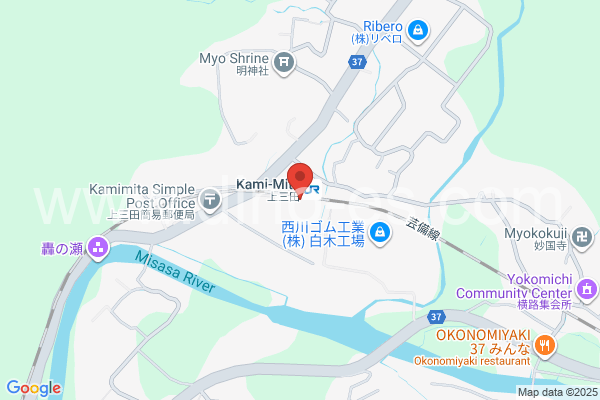 上三田メンズエステの地図です。map of Kami-Mita station where spa and massage salons are located